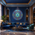 Sapphire Celestial Mandala in a modern room