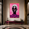 Artronauts Glass Print 12x18 cm | 4.7"x7.1" / Gold Pink Crystal Diva Glass Wall Art