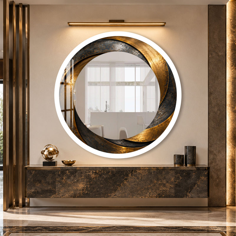 Gilded Orbit with white frame
