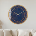Navy Deco Geometry with gold frame