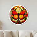 Autumn Butterfly Tree with white frame
