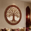Jewelled Burgundy Tree Of Life lifestyle view