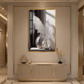 Crystal Pampas Still Life with gold frame