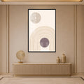 Artronauts Glass Print 12x18 cm | 4.7"x7.1" / Black Orbiting Arches Glass Wall Art
