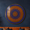 Sahara Mandala — tempered glass, ultra HD print, ready to hang