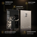 Leopard And Panther — tempered glass, ultra HD print, ready to hang