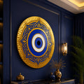Royal Blue Evil Eye close-up angled detail