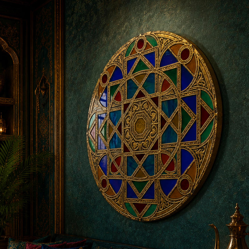 Jewelled Stained Glass Mandala lifestyle view