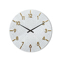 Golden Art Deco product shot on white background