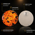 Molten Fire Vortex — tempered glass, ultra HD print, ready to hang