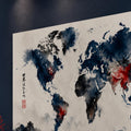 Ink Wash World Map lifestyle view