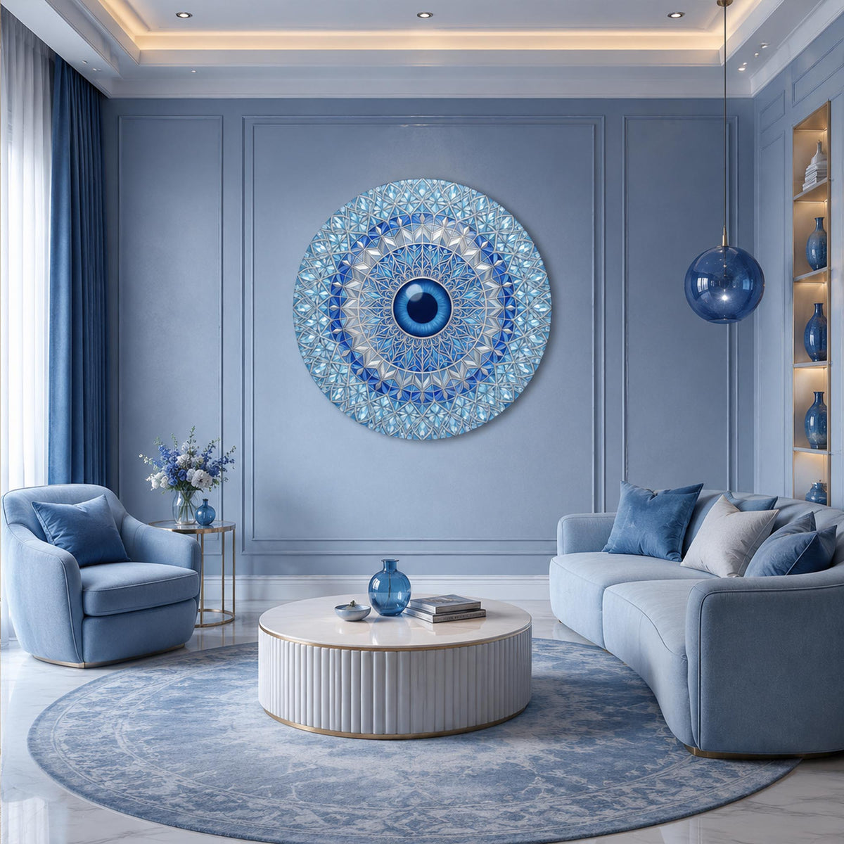 Crystal Nazar Mandala in a modern room