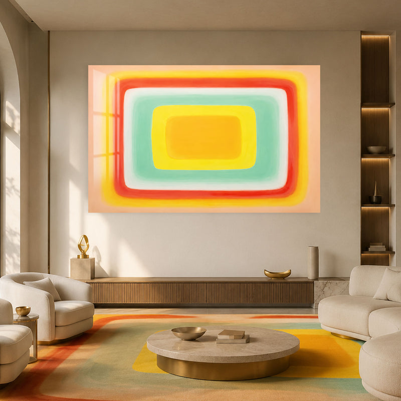 Warm Nested Rectangles lifestyle view