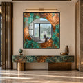 Verdigris Copper with black frame