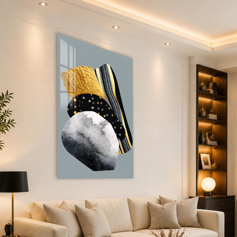 Golden Geometric Stones angled lifestyle view