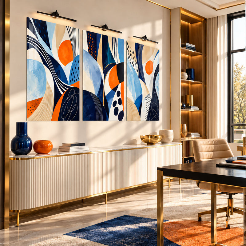 Blue Orange Abstract lifestyle view