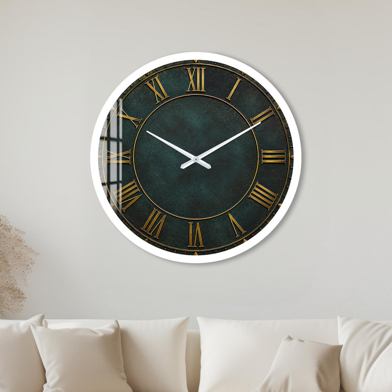 Antique Roman Numerals with white frame