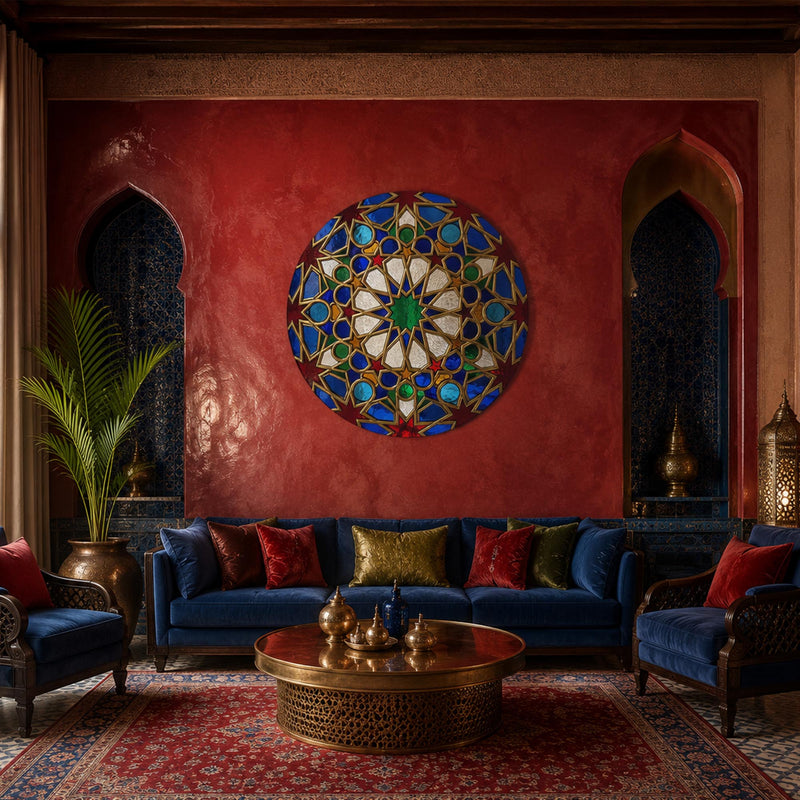 Moroccan Star Mosaic Medallion lifestyle view