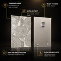 Golden Circle — tempered glass, ultra HD print, ready to hang