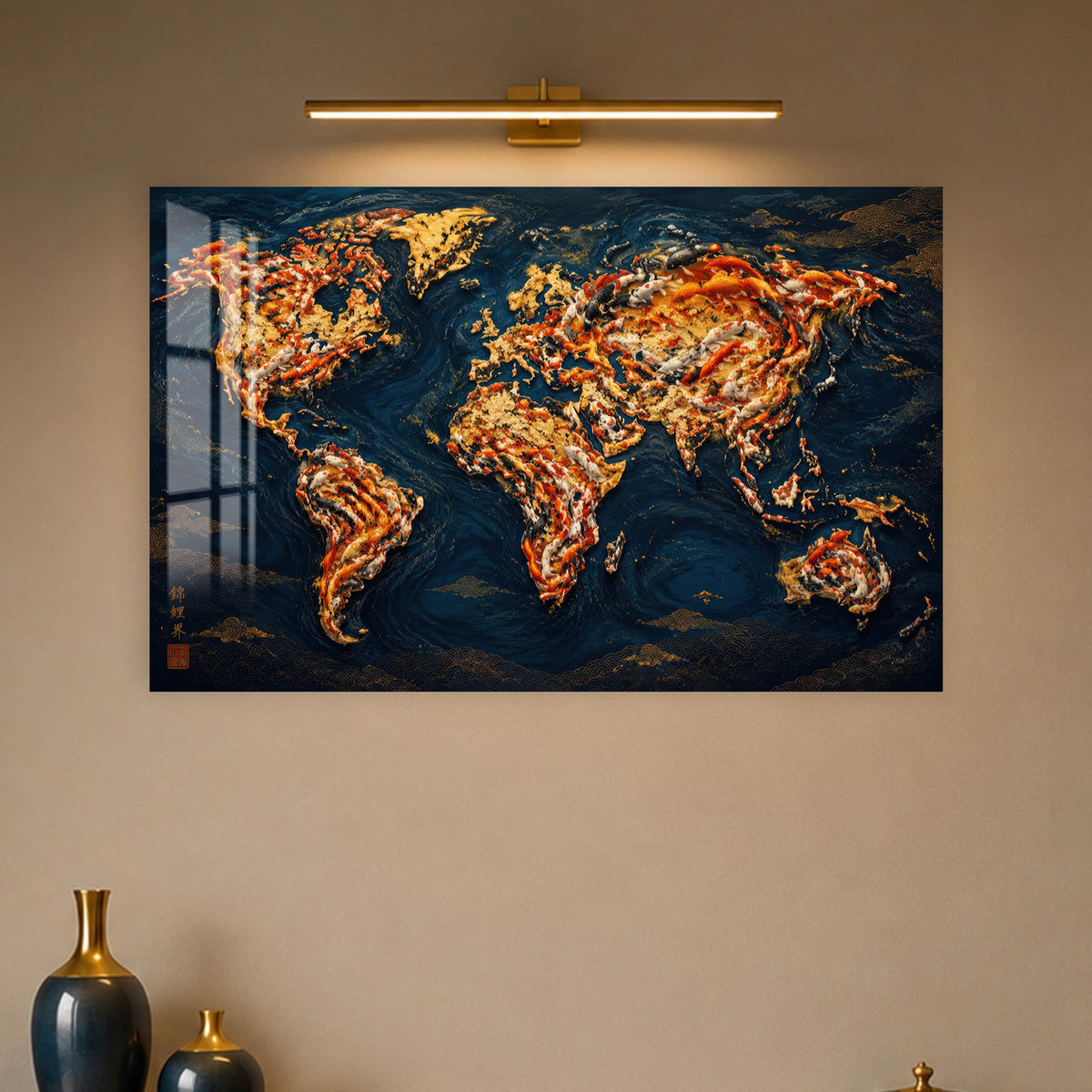 Koi World Map lifestyle view