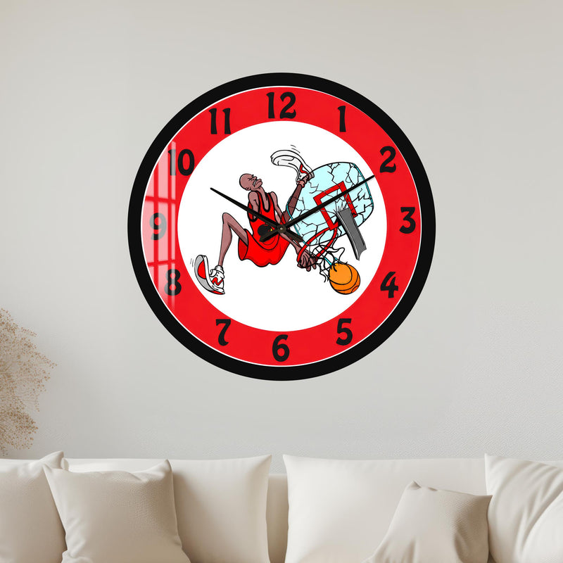 Basketball Slam Dunk with black frame