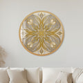 Gilded Petal Symphony with black frame