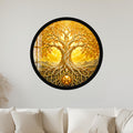 Golden Tree of Life with black frame