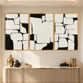 Abstract Balance with gold frame
