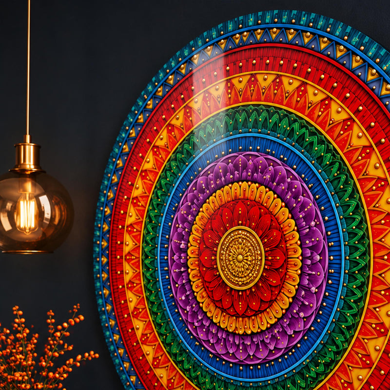 Rainbow Lotus Mandala lifestyle view