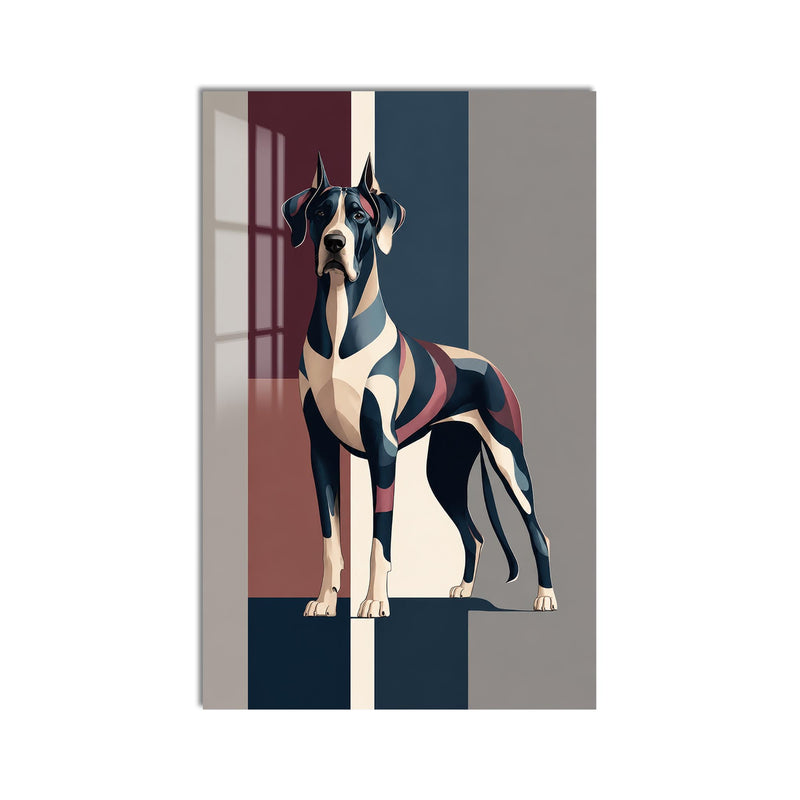 Modern Great Dane product shot on white background