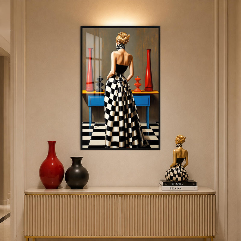 Checkered Couture with black frame