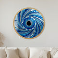 Mirrored Mosaic Vortex with gold frame