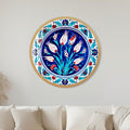 Ottoman Tulip Garden with gold frame