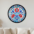 Iznik Floral Harmony with black frame