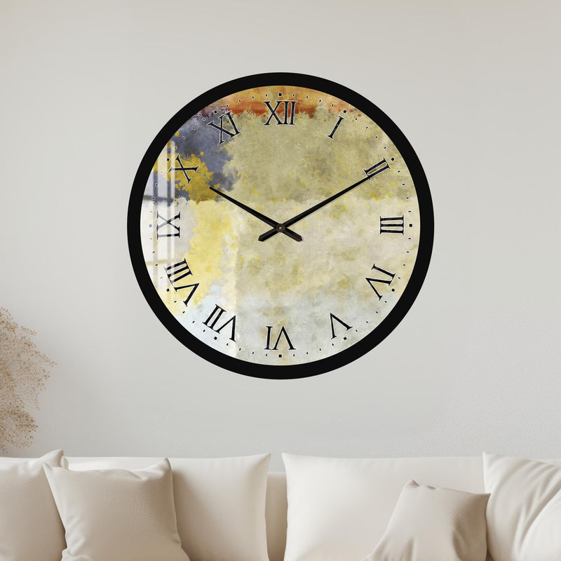 Antique Roman Numerals with black frame