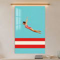 Retro High Dive in a modern room