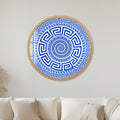 Greek Key Spiral with gold frame