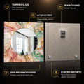 Opalescent Marble Swirl — tempered glass, ultra HD print, ready to hang
