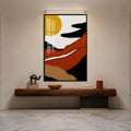 Desert Textile Flow with black frame