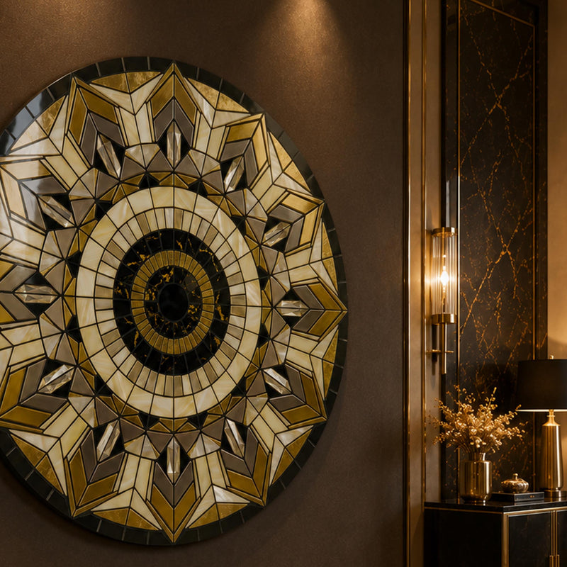 Art Deco Crystal Star Mosaic lifestyle view