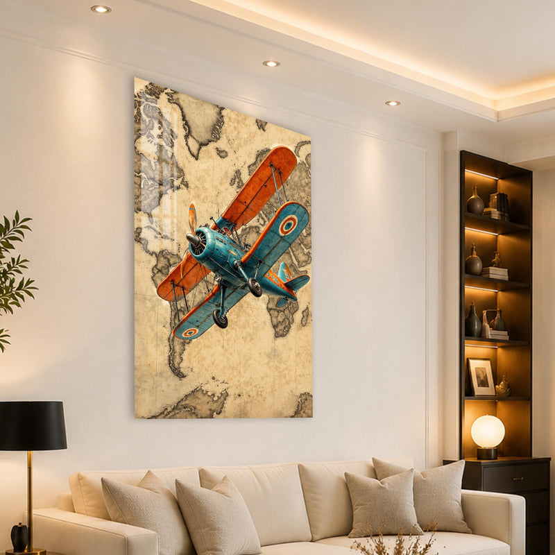 Vintage Biplane Adventure angled lifestyle view