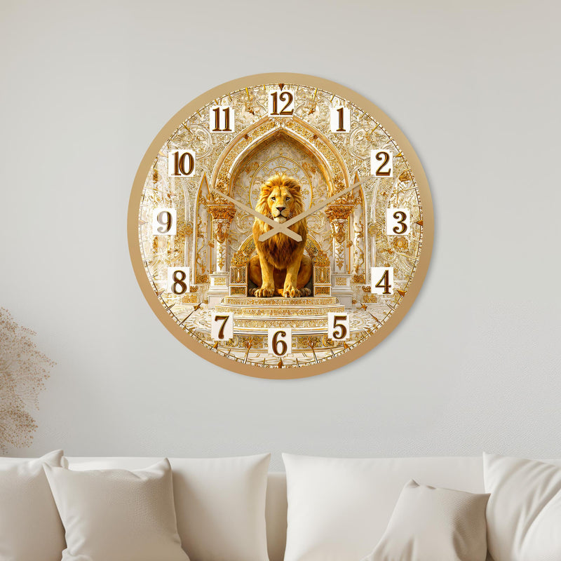 Regal Golden Lion with gold frame