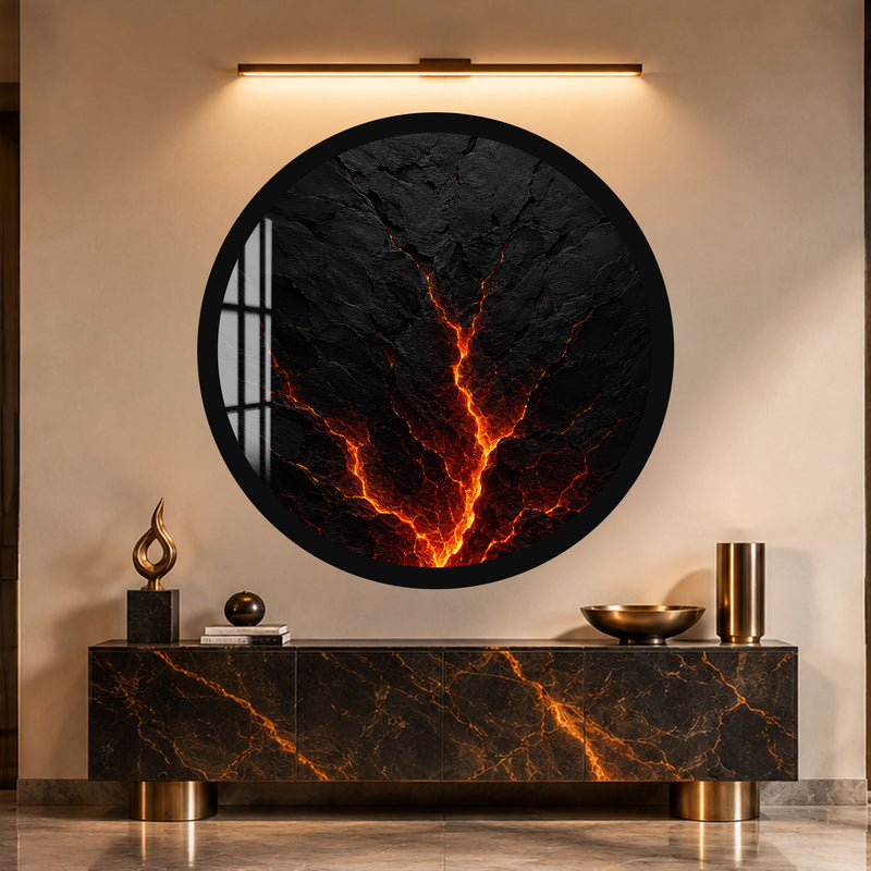 Molten Earth with black frame