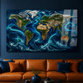 Ocean Currents World Map lifestyle view