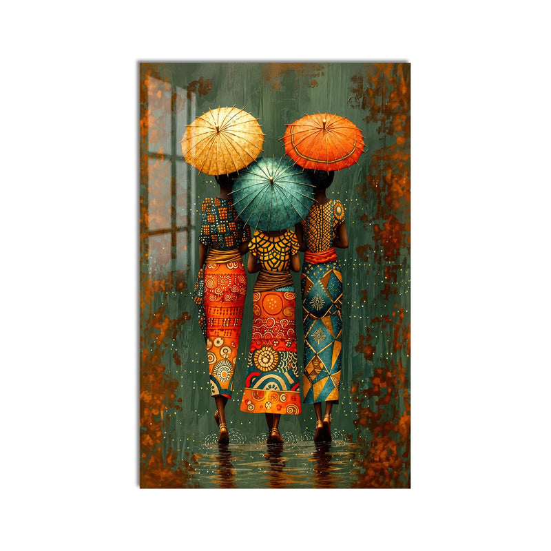 Umbrellas In The Rain product shot on white background