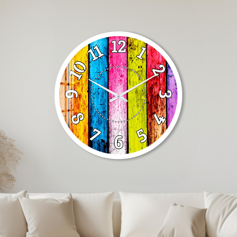 Rainbow Timber with white frame