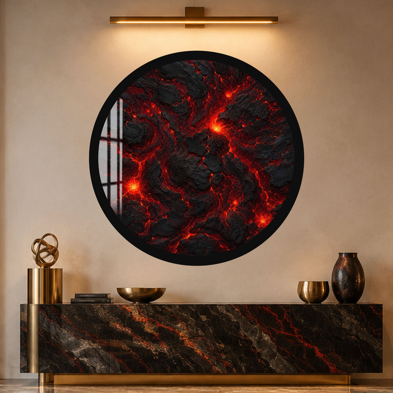 Molten Lava Flow with black frame