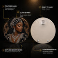 Jeweled Midnight Majesty — tempered glass, ultra HD print, ready to hang