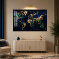 Gilded World Map lifestyle view