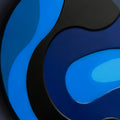 Glossy Blue Wave Swirl lifestyle view